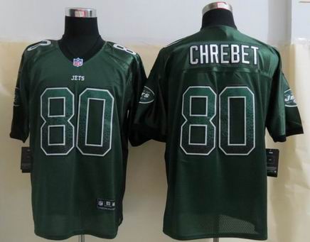 Nike New York Jets 80 Chrebet Drift Fashion Green Elite Jersey