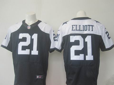 Nike Nfl Dallas Cowboys #21 Ezekiel Elliott thanksgiving blue elite Jersey