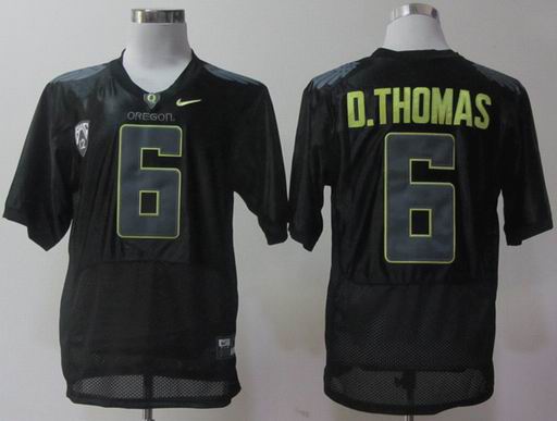 Nike Oregon Ducks De'Anthony Thomas 6 Black Pro Combat Pac-12 2012 NCAA Jersey