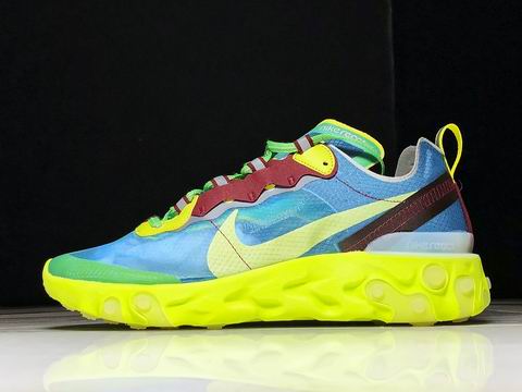Nike React Element 87 shoes green blue