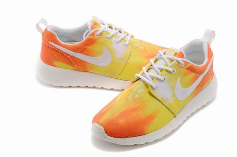 Nike Roshe Run shoes sunset yellow