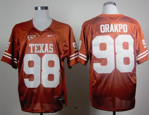 Nike Texas Longhorns Brian Orakpo 98 Burnt Orange College Football Jersey