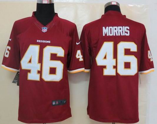 Nike Washington Red Skins 46 Morris Red Limited Jerseys