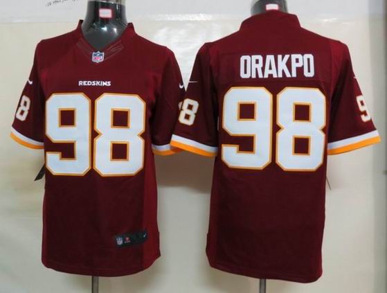 Nike Washington Red Skins 98 Orakpo Red Limited Jerseys