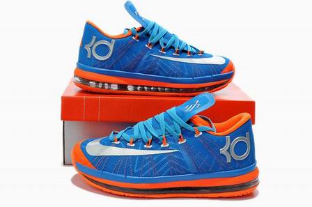 Nike Zoom KD VI shoes blue orange silver