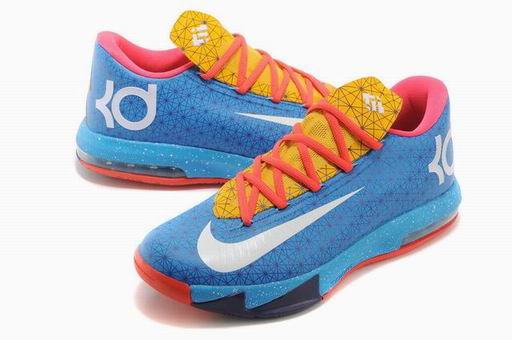 Nike Zoom KD VI shoes blue yellow