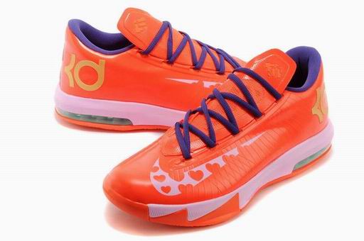 Nike Zoom KD VI shoes orange purple