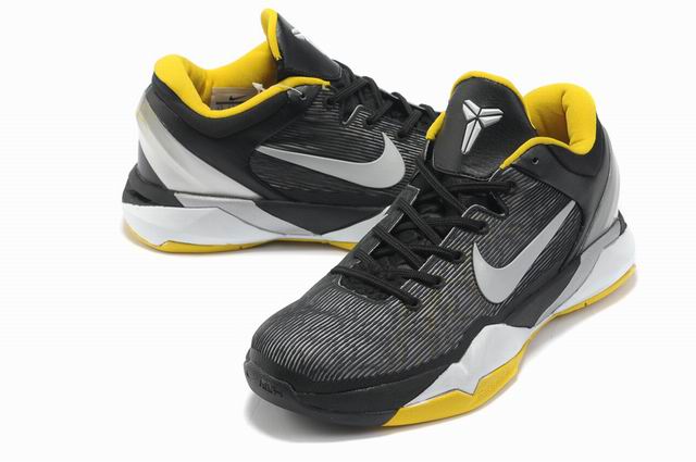 Nike Zoom Kobe VII 488244 001 black siliver yellow