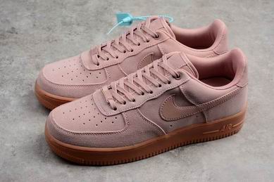 Nike air force 1 low shoes pink brown