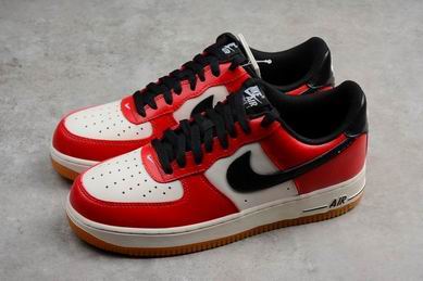 Nike air force 1 low shoes white red black