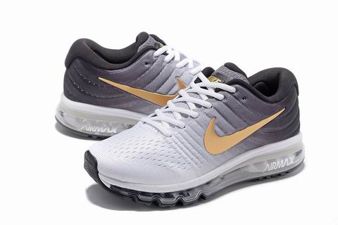 Nike air max 2017 shoes white grey golden