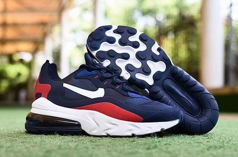 Nike air max 270 react shoes navy red