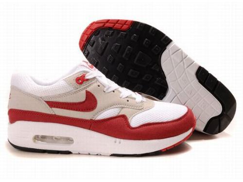 Nike air max 87 shoes white red