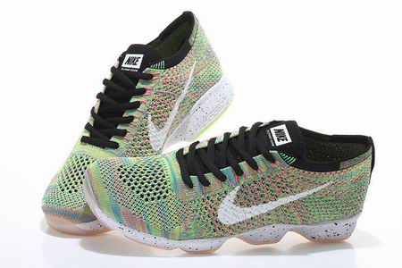 Nike flyknit agility shoes green pink yellow