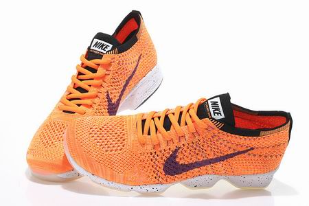 Nike flyknit agility shoes orange purple