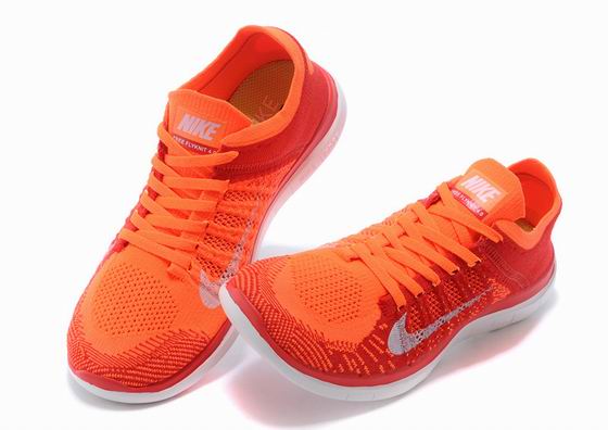 Nike free 4.0 flyknit shoes red
