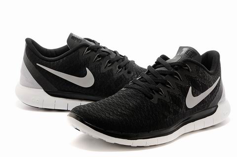 Nike free 5.0 shoes black white