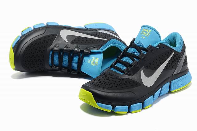 Nike free Trainer 7.0 shoes 524311-004 shoes black blue green