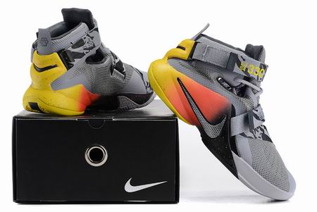Nike james 9 shoes grey yellow