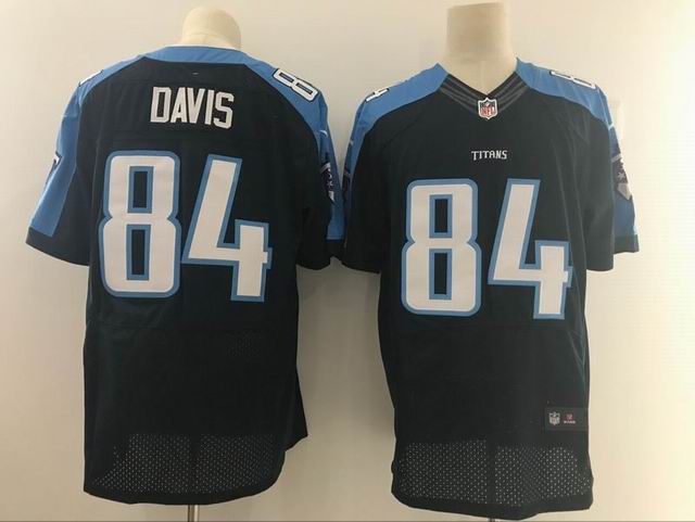 Nike nfl Tennessee Titans #84 DAVIS black elite jersey
