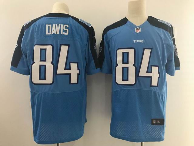 Nike nfl Tennessee Titans #84 DAVIS blue elite jersey