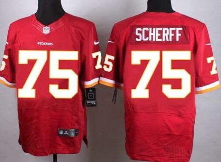 Nike nfl Washington Redskins #75 Brandon Scherff red elite Jersey