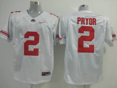 Ohio State Buckeyes 2 Terrelle Pryor white College Football Jersey