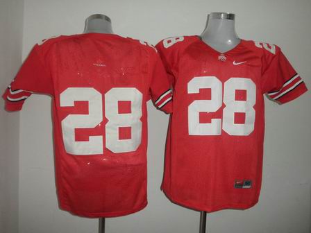 Ohio State Buckeyes 28 Dominic Clarke Red College Football Jersey