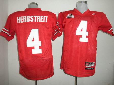 Ohio State Buckeyes 4 Kirk Herbstreit Red College Football Jersey
