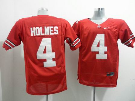Ohio State Buckeyes 4 Santonio Holmes Red College Football Jersey