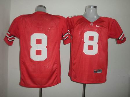 Ohio State Buckeyes 8 DeVier Posey Red College Football Jersey