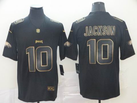 Philadelphia Eagles #10 Jackson black golden rush jersey