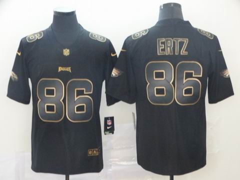 Philadelphia Eagles #86 ERTZ black golden rush jersey