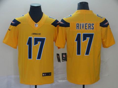 San Diego Chargers #17 Rivers yellow interverted jersey