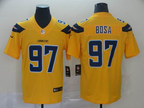 San Diego Chargers #97 BOSA yellow interverted jersey