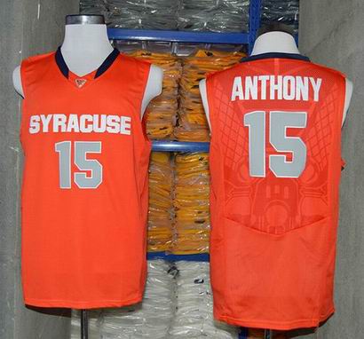 Syracuse Orange Camerlo Anthony 15 NCAA Authentic Basketball Jersey - Orange