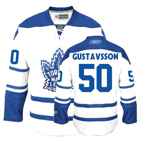 Toronto Maple Leafs #50 Jonas Gustavsson White Third NHL Jersey