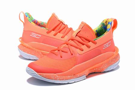 Under Armour curry 7 shoes candy orange