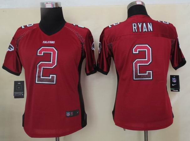 Women 2013 New Nike Atlanta Falcons 2 Ryan Drift Fashion Red Elite Jerseys