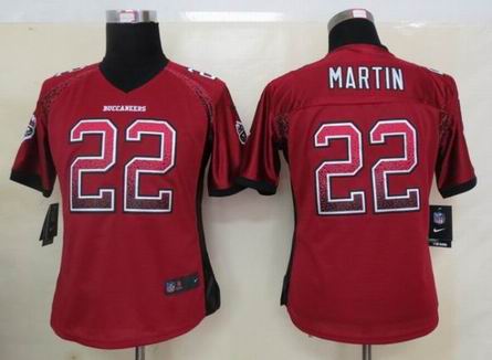 Women 2013 New Nike Tampa Bay Buccaneers 22 Martin Drift Fashion Red Elite Jerseys