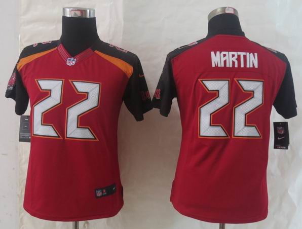 Women 2014 New Nike Tampa Bay Buccaneers 22 Martin Red Limited Jerseys