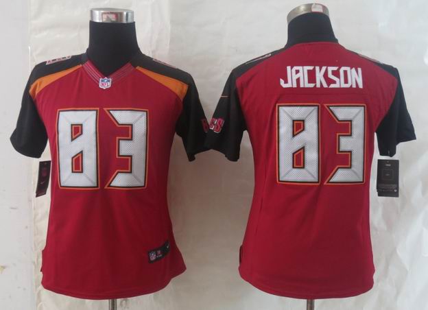 Women 2014 New Nike Tampa Bay Buccaneers 83 Jackson Red Limited Jerseys