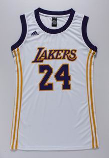 Women NBA Lakers #24 Bryant white jersey