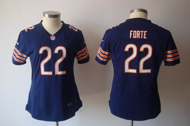 Women Nike NFL Bears 22 Forte blue game jersey