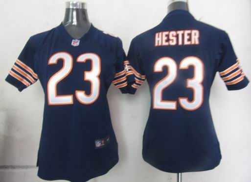 Women Nike NFL Chicago Bears 23 Hester Blue Jersey