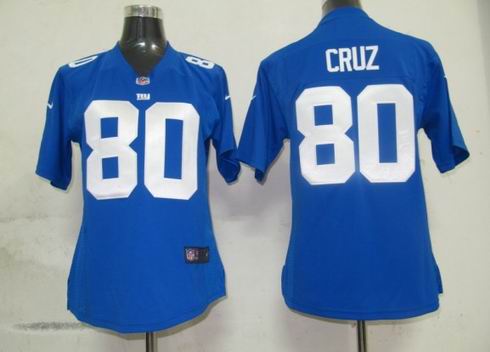 Women Nike NFL New York Giants 80 Cruz Elite Jersey