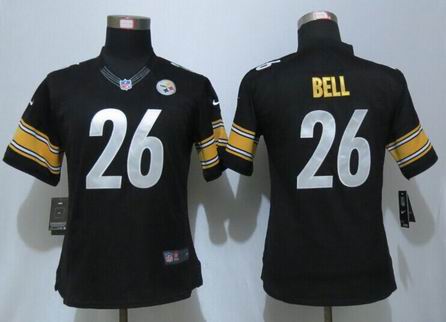 Women Nike Nfl Steelers #26 Bell Black Jersey