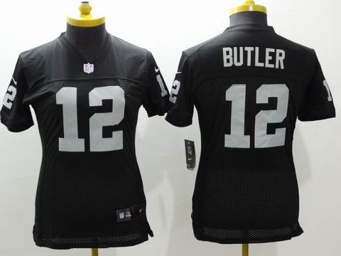 Women nike nfl Oakland Raiders 12 Butler black Jersey