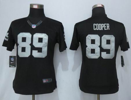 Women nike nfl Oakland Raiders 89 Cooper black Limited Jersey