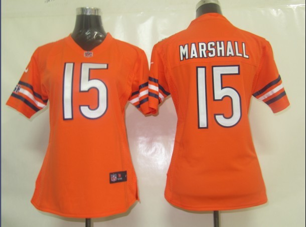 Womens Nike Chicago Bears 15 Marshall Authentic Elite Jersey